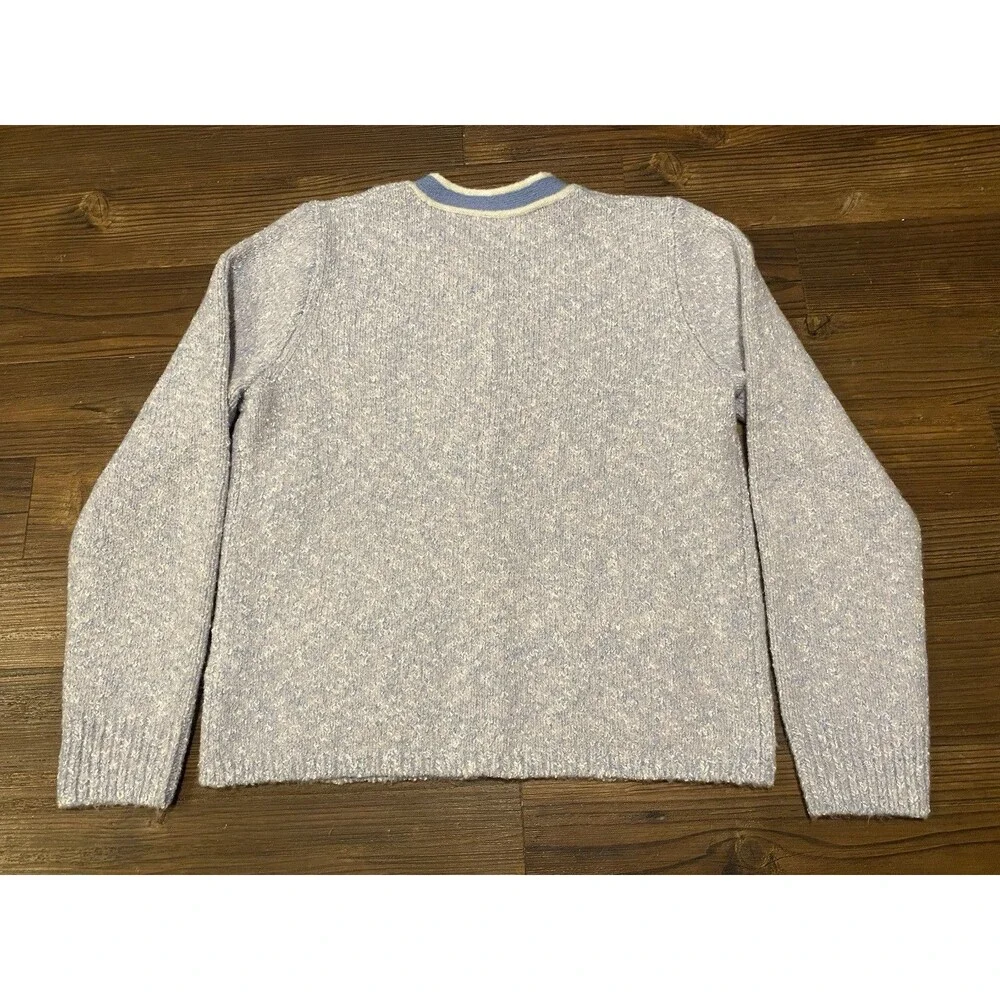 J.Crew Marled Sweater Lady Jacket Lilac Blue Pale SeaScap Med BM639 J Crew - NWT - Picture 10 of 10